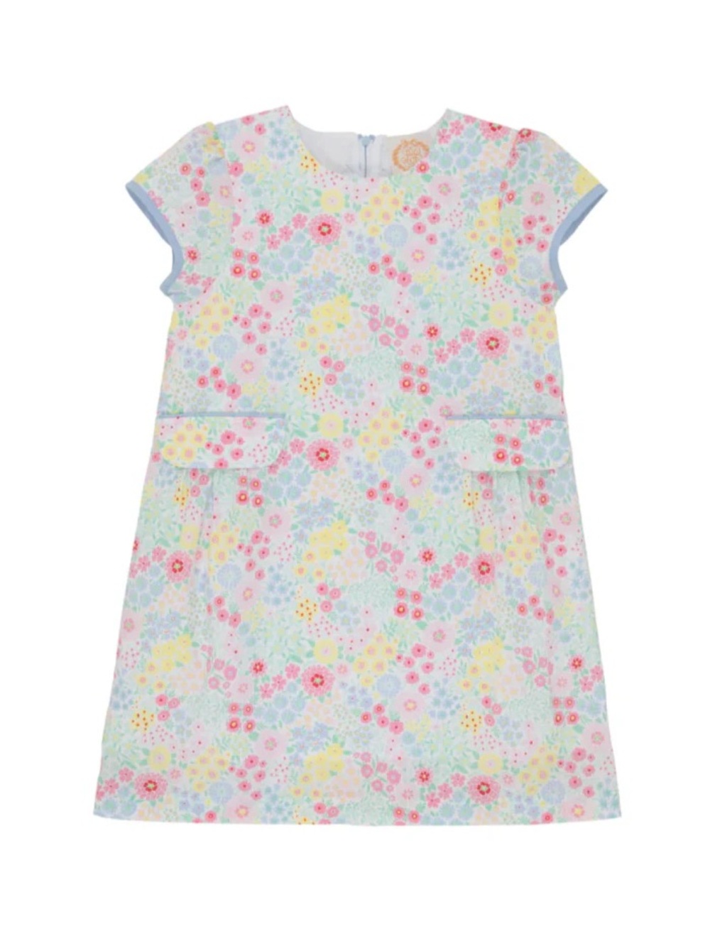 BETTS BOW DRESS MERRY LITTLE MEADOW WITH BEALE STREET BLUE by Beaufort Bonnet